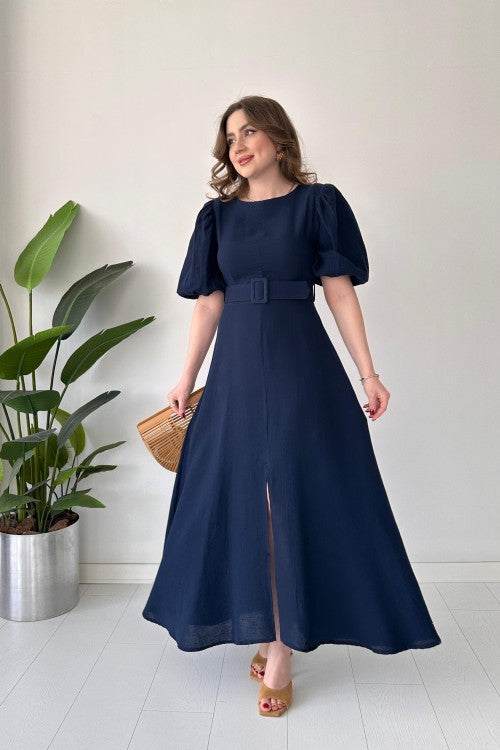 Belted Muslim dress