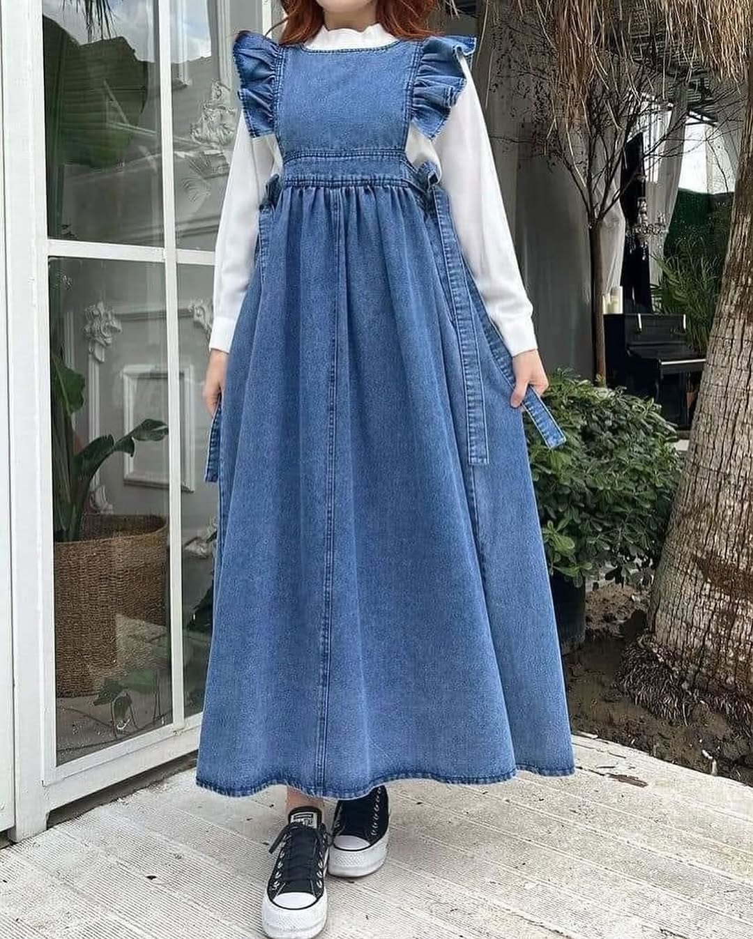 Bella chic Denim Midi Dress