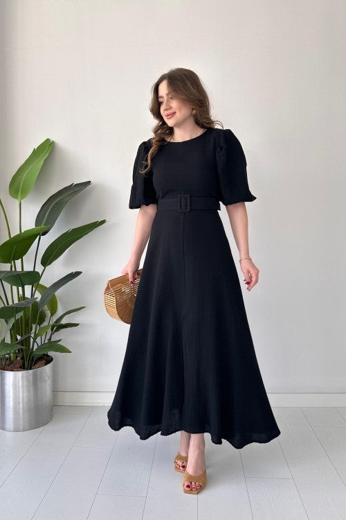 Belted Muslim dress