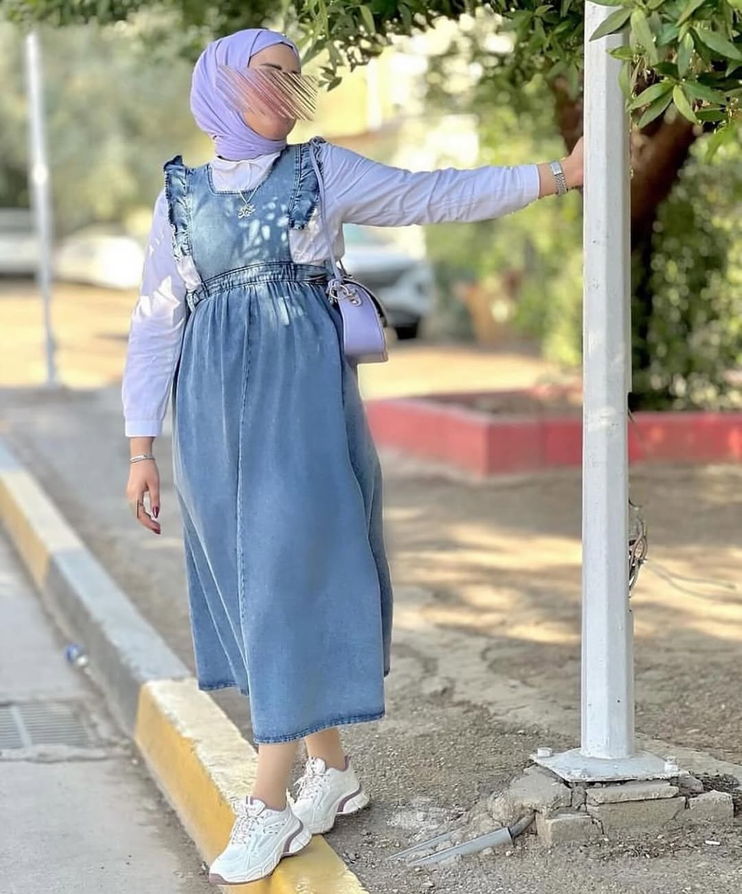 Bella chic Denim Midi Dress