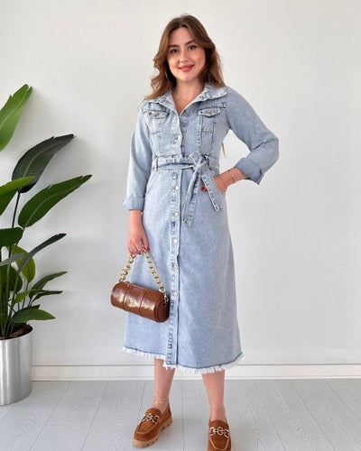 TEKKY DENIM MIDI