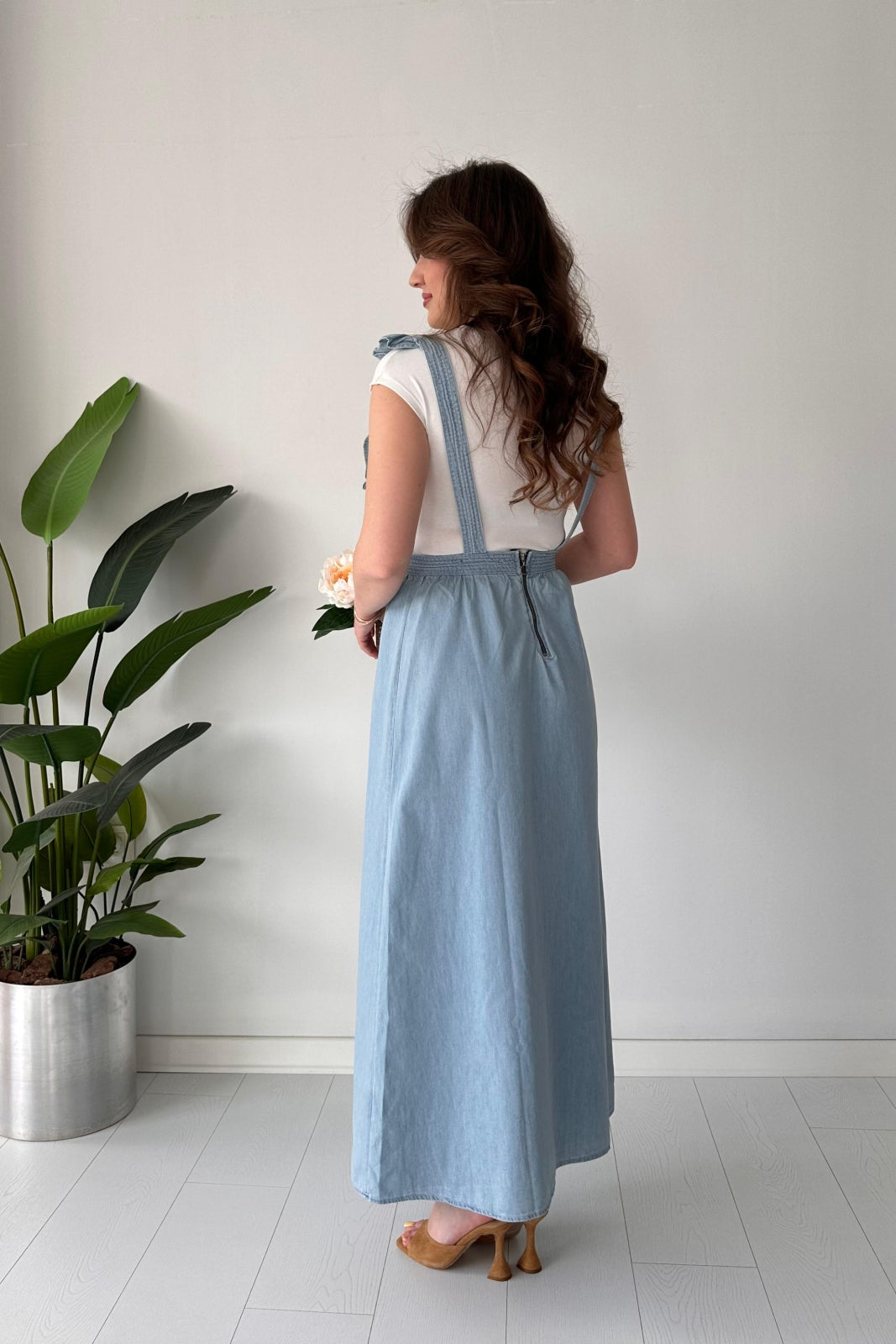 Blue Breeze Ruffle Romper Set