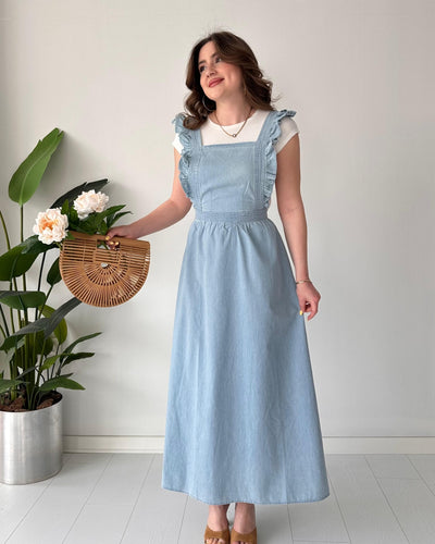 Blue Breeze Ruffle Romper Set