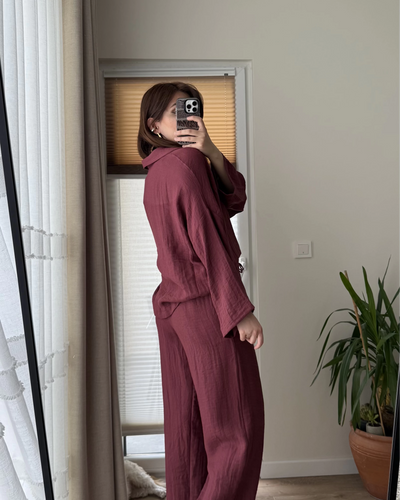 AIRA BUTTON DOWN SET