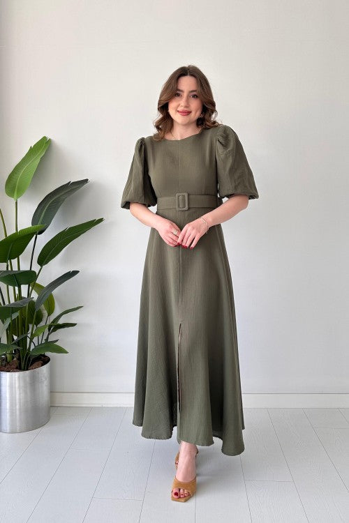 Belted Muslim dress